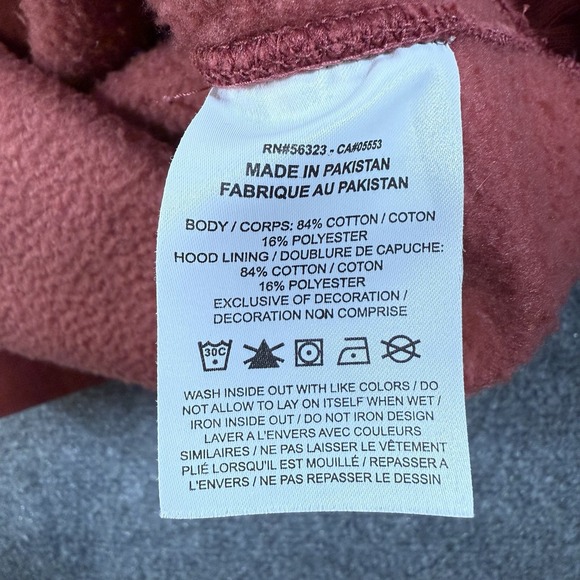 Nike Solo Swoosh Fleece Hoodie Men's Medium Coral Pullover Heavyweight Loose Fit - Picture 7 of 9